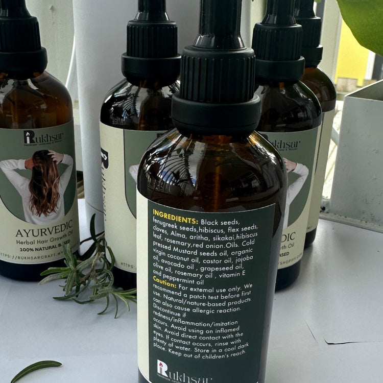 Ayurvedic Herbal Hair Growth Formula – Natural Scalp Nourishment & Strengthening