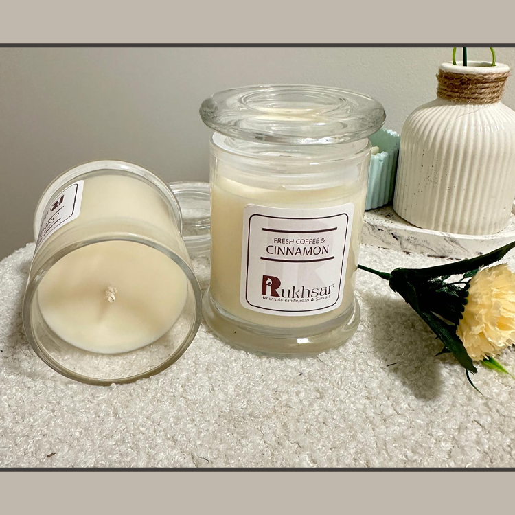 Morning Bliss: Fresh Coffee & Cinnamon Soy Candle