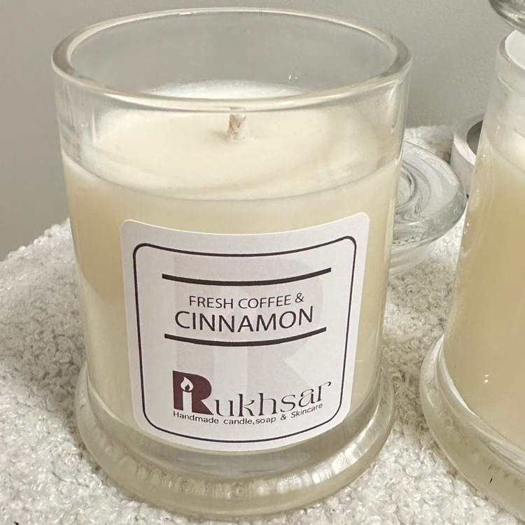 Morning Bliss: Fresh Coffee & Cinnamon Soy Candle