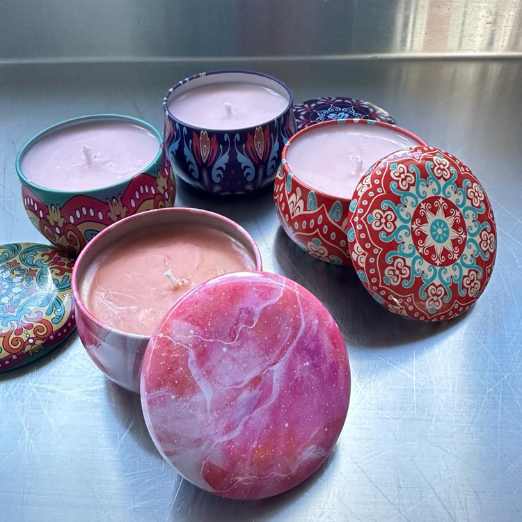 Eternal Creations: A Personalized Resin Art Gift & Candles Set