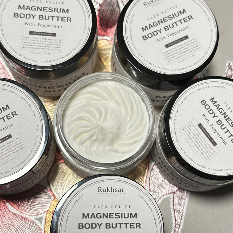 Revitalize Your Skin Magnesium Body Butter with Refreshing Peppermint