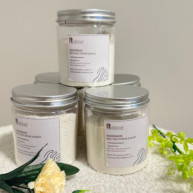 Handmade Radiance 2 in 1 Rice Face Scrub and Mask