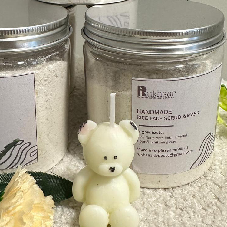 Handmade Radiance 2 in 1 Rice Face Scrub and Mask