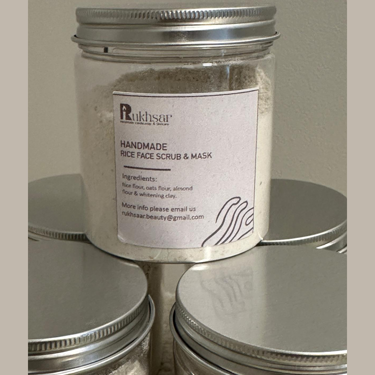 Handmade Radiance 2 in 1 Rice Face Scrub and Mask