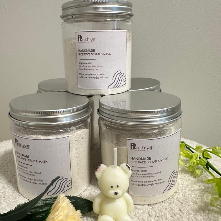 Handmade Radiance 2 in 1 Rice Face Scrub and Mask