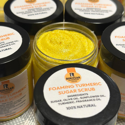 Golden Glow Handmade Turmeric Sugar Scrub